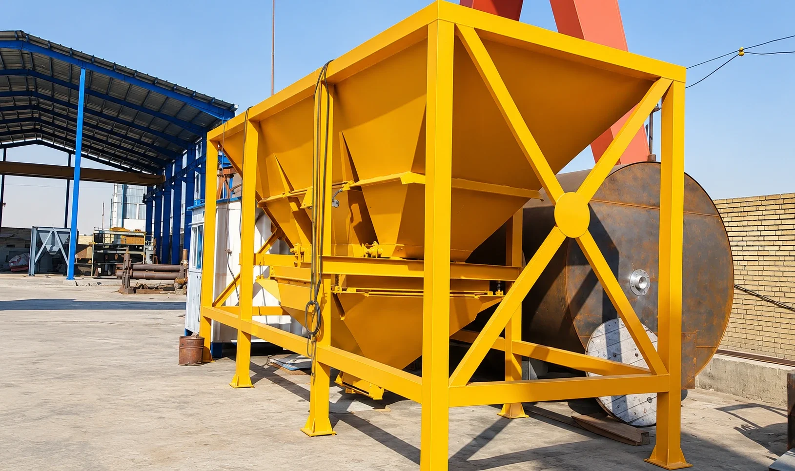 What is a portable beaching plant and what are its advantages